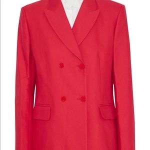 Sandro Soazic Double-Breasted Cotton Blend Blazer Sz.36